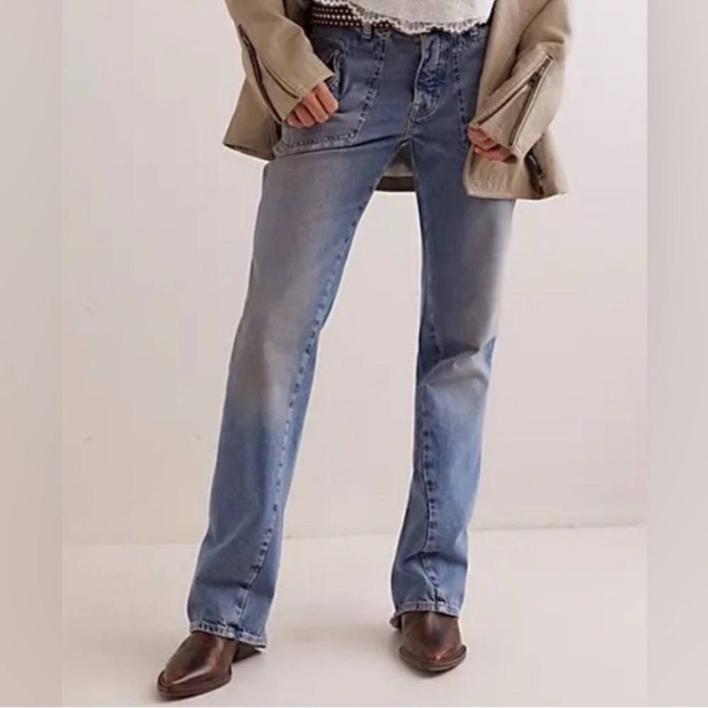 Free People We The Free Carnivale Bootcut Jeans. NWT. Whiskey